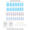 image:imageDashing Diva Glaze Design Nail Strip Set  Flower Bomb  Long Lasting Chip Resistant SemiCured Gel Nail Strips  4Piece Manicure Set with 32 StripUnder the Sea