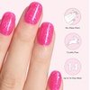 image:imageDashing Diva Glaze Design Nail Strip Set  Flower Bomb  Long Lasting Chip Resistant SemiCured Gel Nail Strips  4Piece Manicure Set with 32 StripWatermelon Smoothie