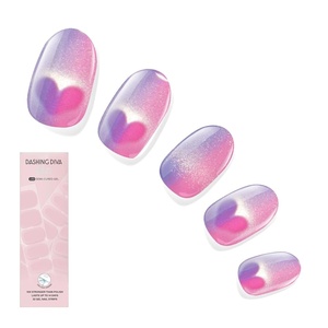 image:imageDashing Diva Glaze Design Nail Strip Set  Flower Bomb  Long Lasting Chip Resistant SemiCured Gel Nail Strips  4Piece Manicure Set with 32 StripHes Cuter in Person